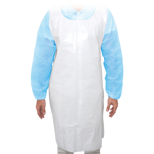 MaiMed-Schort Light PE, schort van PE 75x120cm wit, 100 stuks/pak, geblokt, glad oppervlak | Pak (100 stuks)