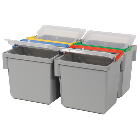 Numatic draaibare 4-liter emmer, grijs met gekleurde handgreep