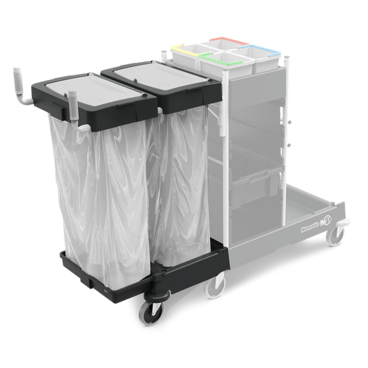 Numatic afvalbak uitbreidingsset 240 liter voor SM-4, gepoedercoat, zwart (Reflo) | Pak (1 stuk)