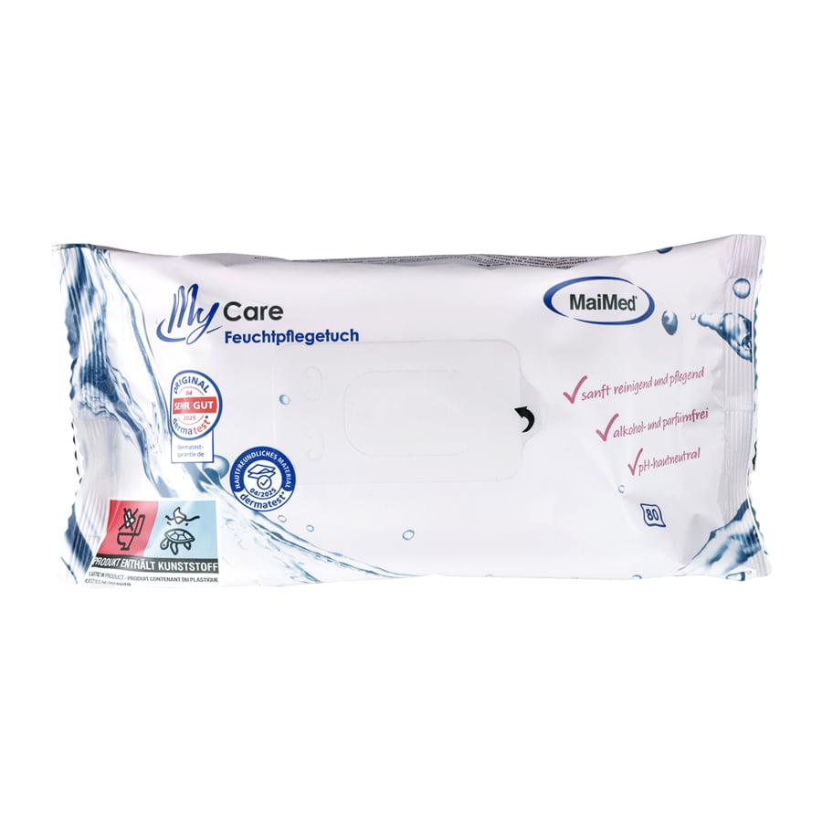 MyCare nat doekje 16,5 cm x 16,5 cm | Pak (80 stuks)