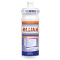 Die Dr. Schnell GLASAN von DR.SCHNELL GmbH & Co. KGaA ist eine weiße Flasche mit einem Etikett für streifenfreie Reinigung-ideal als Ihr Glasreiniger oder Oberflächenreiniger.