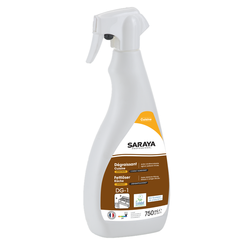 Saraya keukenreiniger/ontvetter Ecolabel | Spuitfles (750 ml)