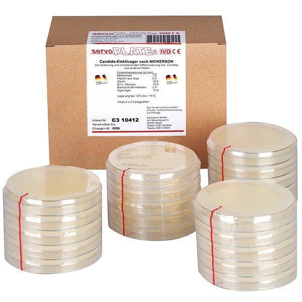 Servoplate-kweekmedia Dermatophyte Selective Agar NIEUW: verpakking van 4 x 5 stuks | Pak (20 borden)