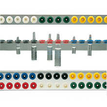 Varioflex-ampulhouder van aluminium, met twee rijen, voor 96 ampullen
