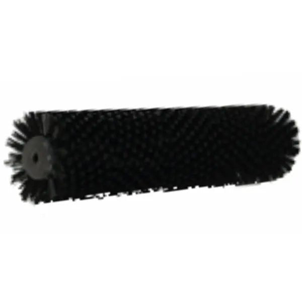 De Arcora Aniko 350 Duo Brush vervangborstel Extra Hard, Zwart (1 stuk) van Arcora International GmbH is een zwarte cilindrische vervangborstelkop met extra harde borstelharen en een centrale bevestigingsopening op een witte achtergrond.