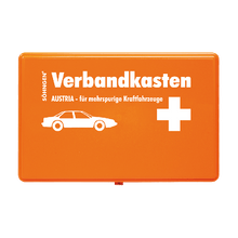 Eerstehulpdoos Austria oranje voor auto’s met meerdere rijstroken