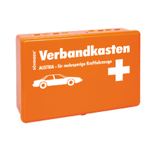 Eerstehulpdoos Austria oranje voor auto’s met meerdere rijstroken