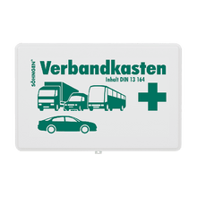 Lege auto-EHBO-koffer, kunststof, wit