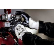 NITRAS nitrilhandschoenen, natuurlijke kleur / blauw