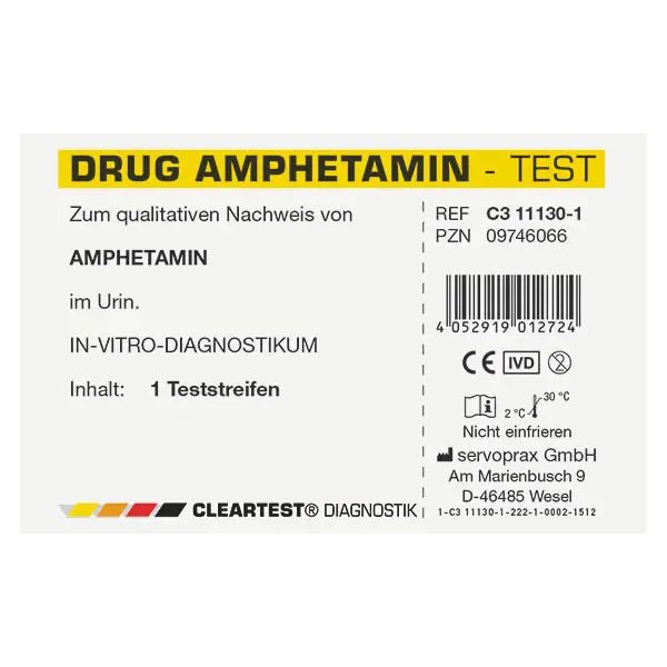 Duidelijkste drugstest tetrahydrocannabinol-teststrips, individuele test | Stuk (1 proef)