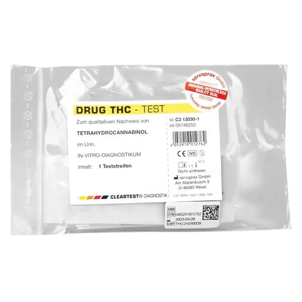 Duidelijkste drugstest tetrahydrocannabinol-testcassette