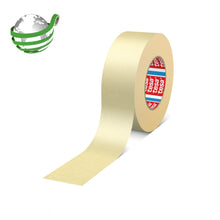 tesakrepp 4324 papieren afplaktape, pastelgeel 50 m x 12 mm