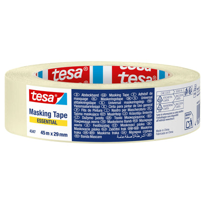 tesa 4347 Essential Papierklebeband, chamois 45 m x 29 mm