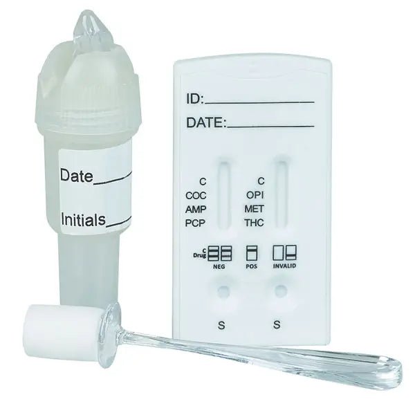 Duidelijkste drugsspeekseltest AMP50/MET50/OPI40/COC20/THC25/BZO20 Verpakking: 5 tests | Pakket (5 testen)