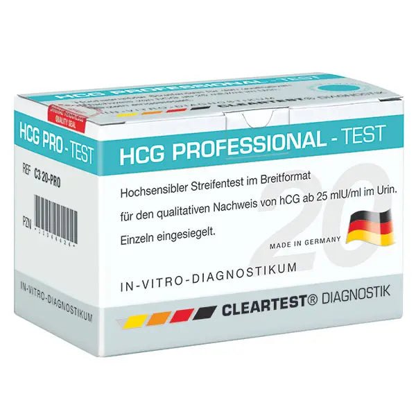Cleartest HCG-Professionele zwangerschapstest, verpakking: 20 tests | Pakket (20 testen)