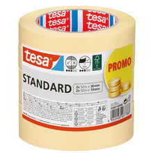tesa schilderstape Standard, 50 m x 19 mm + 50 m x 30 mm