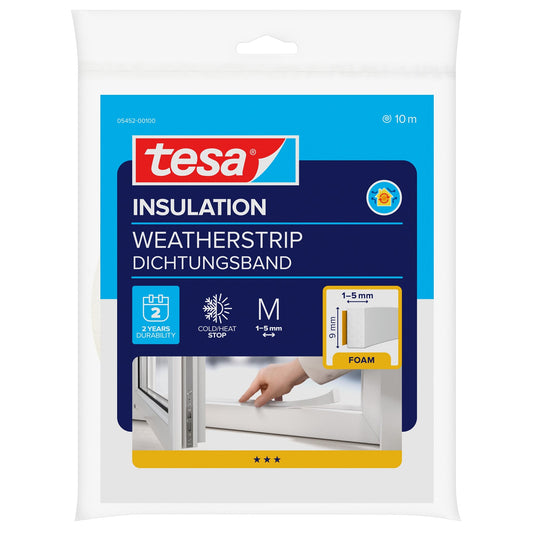 tesa INSULATION afdichtingsband, wit 10 m x 9 mm