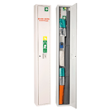Staande kast met EHBO-brancard, wit