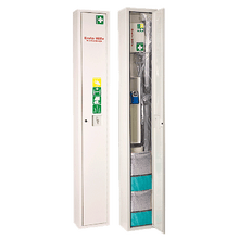 Staande kast met EHBO-brancard, wit
