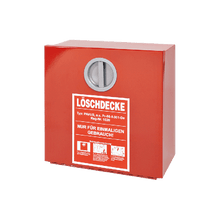 Wandhouder voor branddeken EN, leeg, metaal, 300 x 300 x 125 mm