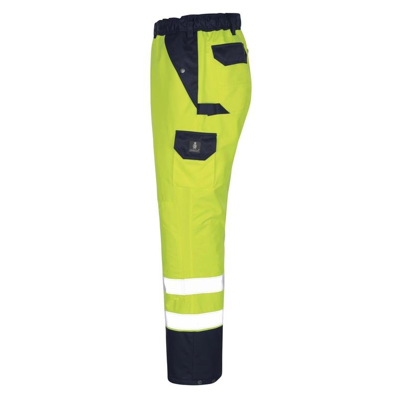 MASCOT® Linz overbroek, signalisatie geel/marineblauw