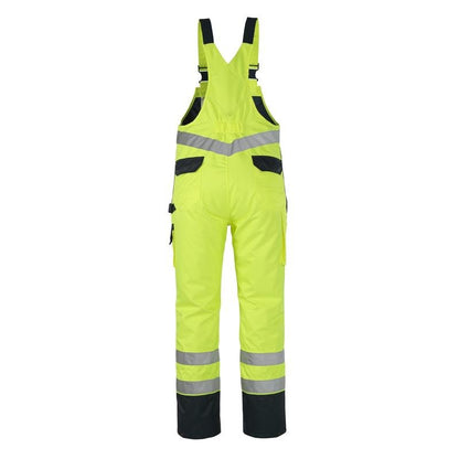 MASCOT® Wels tuinbroek, signalisatie geel/marineblauw