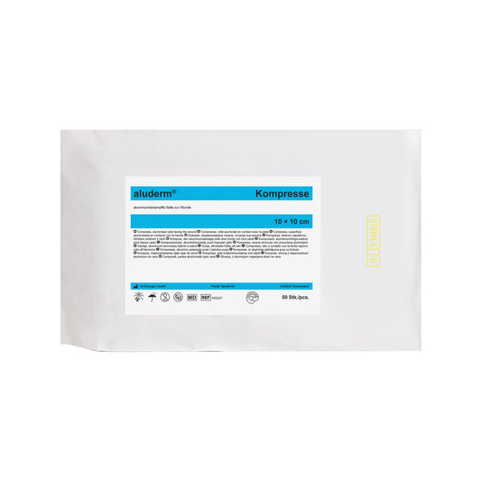 aluderm®-kompressen, 50 stuks in een steriele verpakking, 10 x 10 cm
