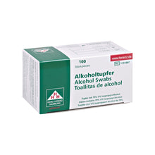 Doekjes met alcohol, doos met 100 stuks