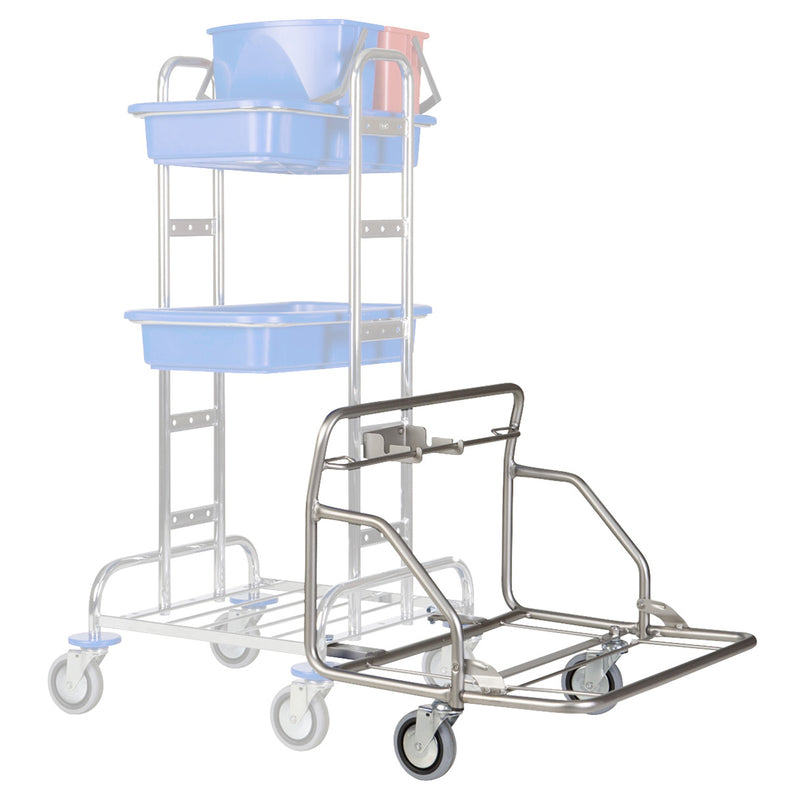 VERMOP opzetset voor natte dweil. Twixter/F1, verchroomd, 59 x 53 x 53 cm