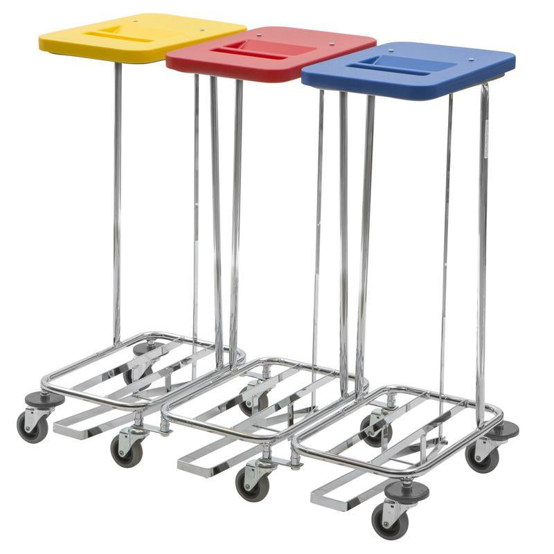 VERMOP Meditrans triple wasmand, met deksel en pedaal 1 stuk