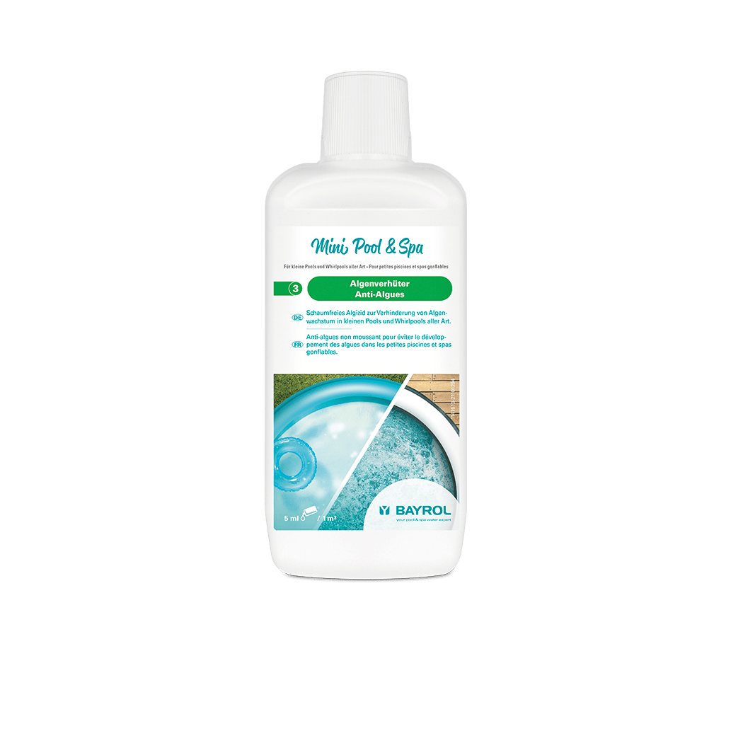 BAYROL Mini Pool & Spa Algenverhinder 1 L Algicide ter voorkoming van algengroei | Fles (1 l) 