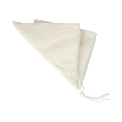 Afgebeeld is een gevouwen, witte PAPSTAR 1000 puntzakken perkamentvervanger vetvrije snackverpakking van PAPSTAR GmbH op een effen witte achtergrond.