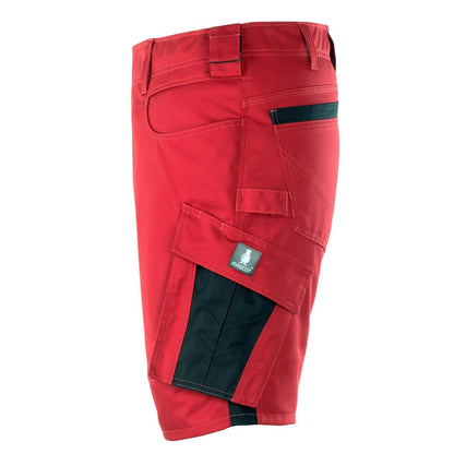 MASCOT® Stuttgart korte broek, rood/zwart
