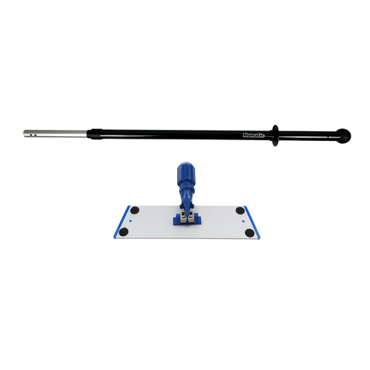 Numatic telescopic handle with rubber ball, 60 - 110 cm as a set with trapeze holder 30cm | Pak (1 stuk)