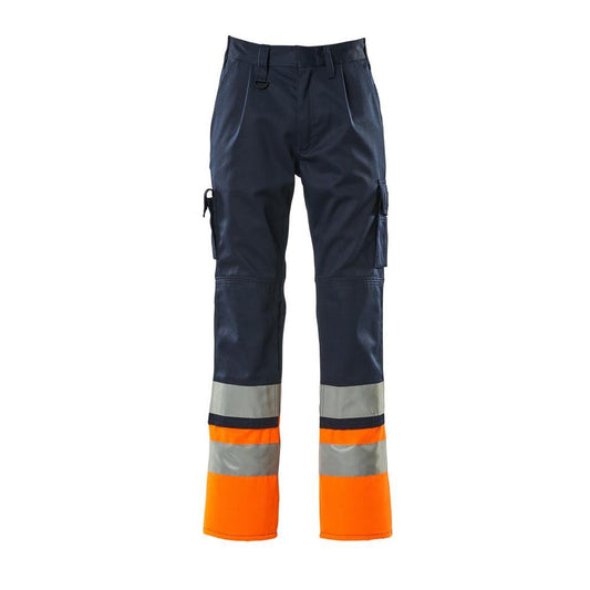 MASCOT® Patos broek, marineblauw/fluo oranje