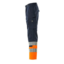 MASCOT® Patos broek, marineblauw/fluo oranje