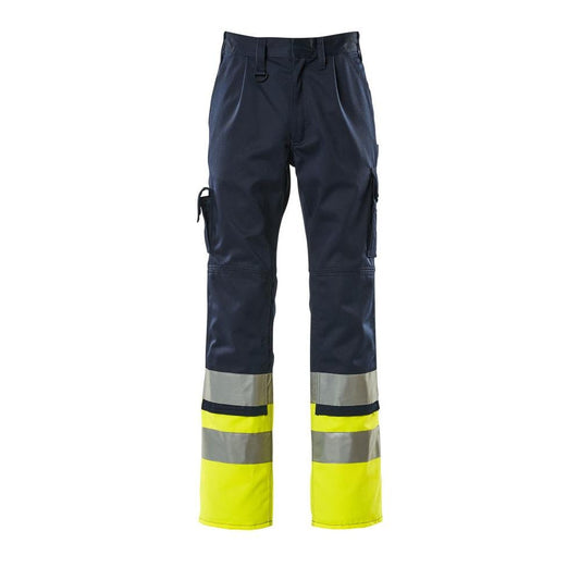 MASCOT® Patos broek, marineblauw/signaleringsgeel