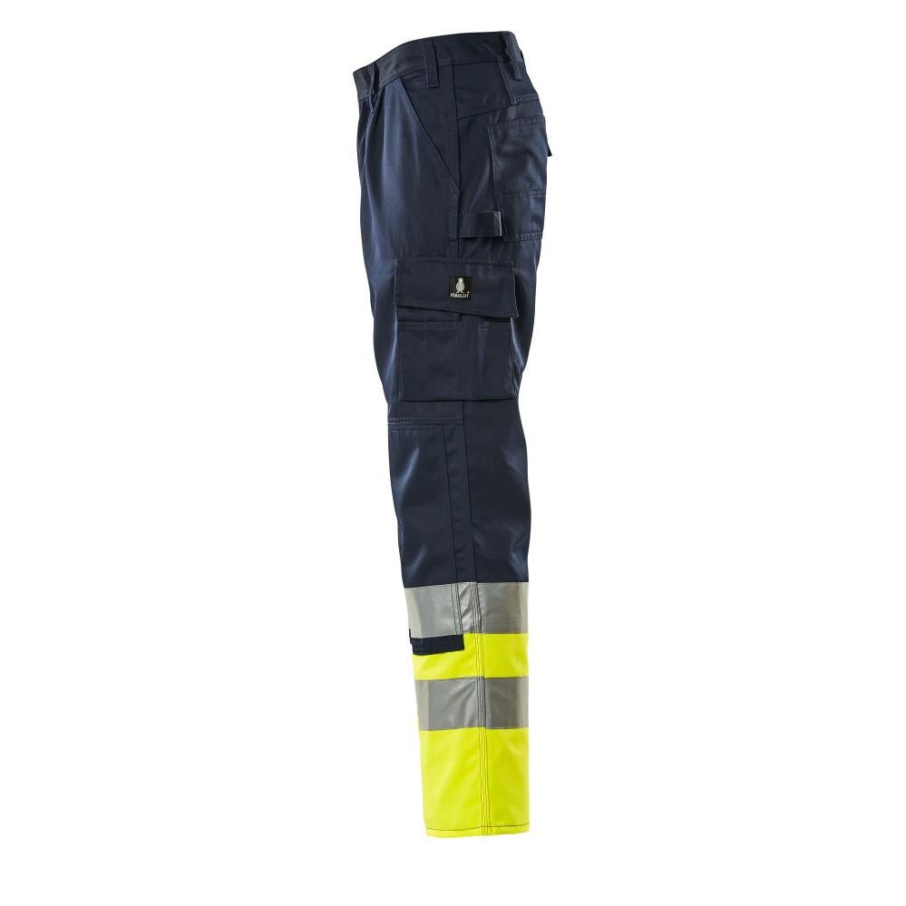 MASCOT® Patos broek, marineblauw/signaleringsgeel