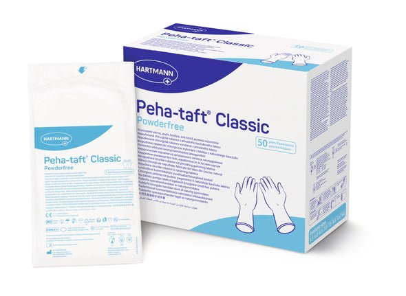 Hartmann peha-tfift® latex thout op handschoenen