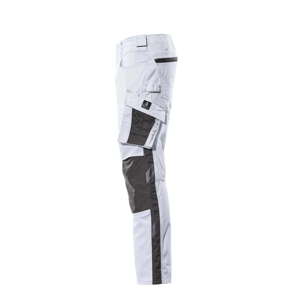 MASCOT® Mannheim broek, wit/donker antraciet