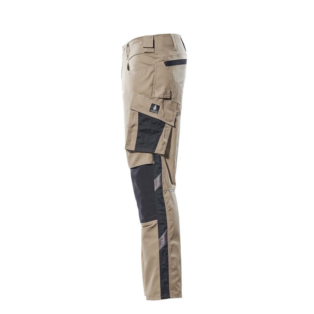 MASCOT® Mannheim-broek, lichtkaki/zwart