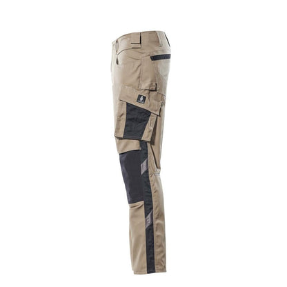 MASCOT® Mannheim-broek, lichtkaki/zwart