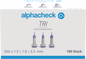 Alphacheck TRI veiligheidslancetten 23G | Pak (100 stuks)