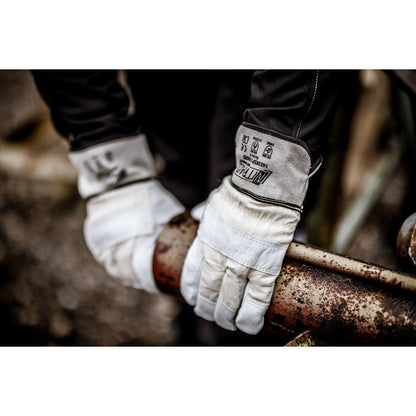 NITRAS HADES, snijbeschermingshandschoenen, natuurlijke kleur / grijs