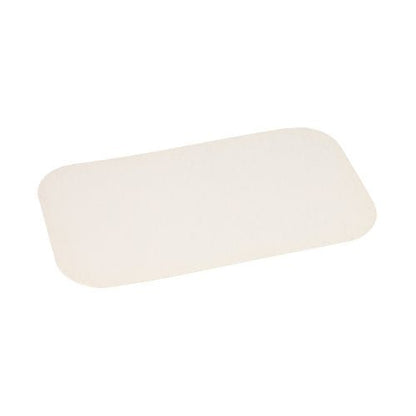 De Starpak 50 inlegdeksels zijn rechthoekige, crèmekleurige, PP-gecoate inlegdeksels (21,8 x 12,3 cm) met afgeronde hoeken op een witte ondergrond. De verpakking bevat 50 stuks in krimpfolie.