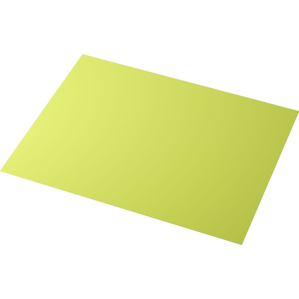 Een enkel 35x45 cm papieren placemat in kiwi van Duni GmbH, ideaal voor feesten en evenementen, ligt plat op een witte achtergrond. De verpakking bevat 250 stuks.