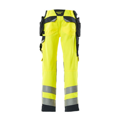 MASCOT® Wigan werkbroek, signalisatie geel/zwartblauw
