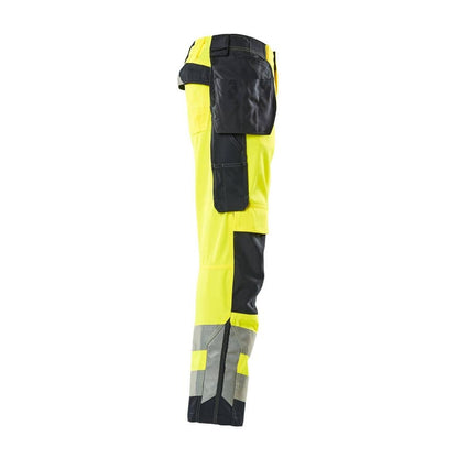 MASCOT® Wigan werkbroek, signalisatie geel/zwartblauw