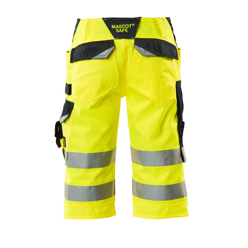 MASCOT® Luton driekwartbroek, signalisatie geel/zwart-blauw