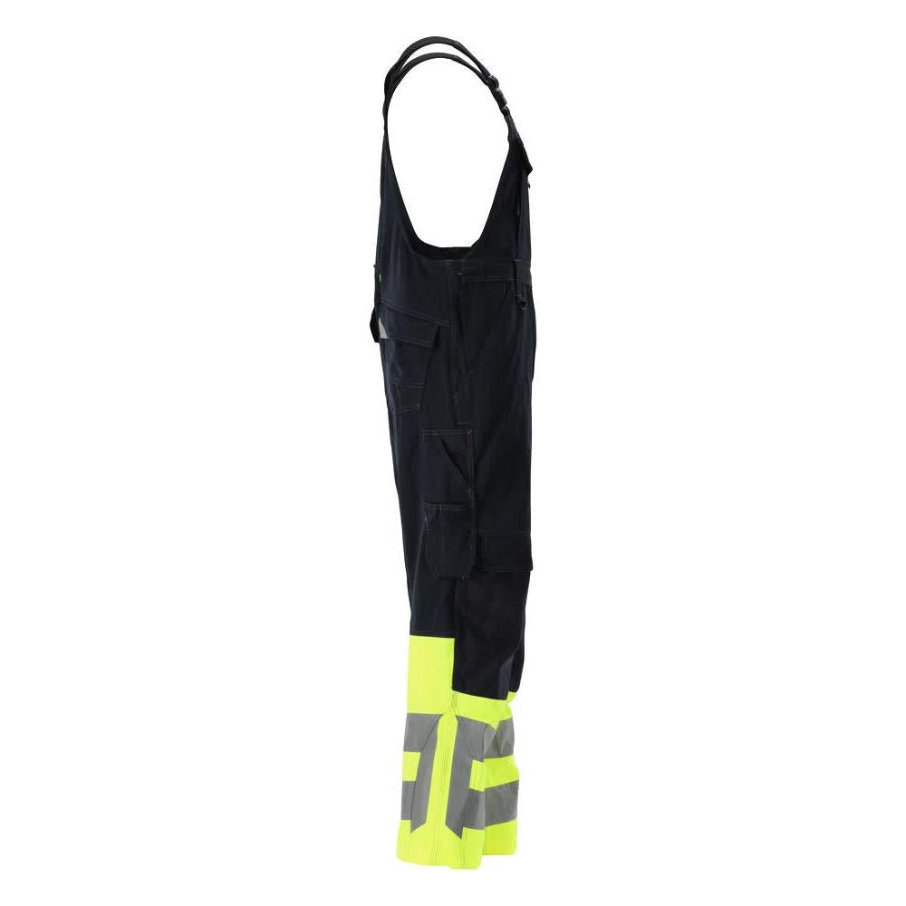 MASCOT® Sunderland tuinbroek, zwartblauw/fluo geel